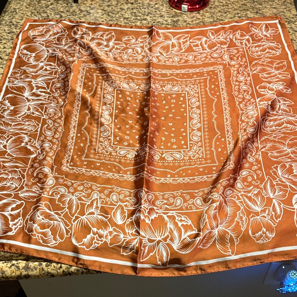 Floral Orange Bandana